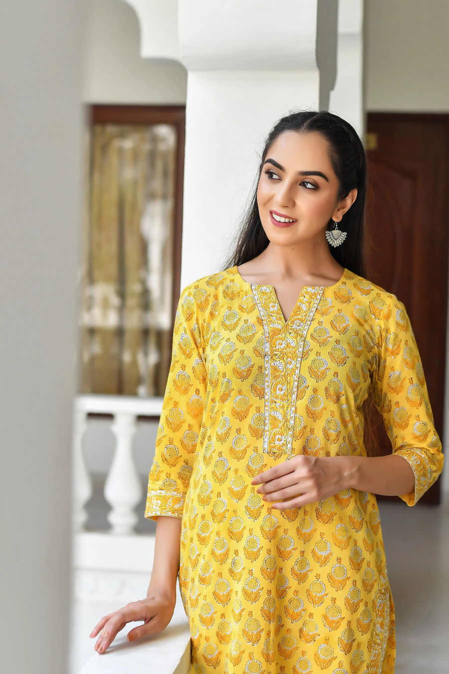 Dhruvi 98 Printed Cotton Kurti Pant With Dupatta Catalog